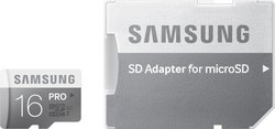 Samsung MB-MG16DA microSDHC 16GB Klasse 10 U1 UHS-I mit Adapter