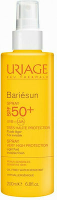 Uriage Bariesun Waterproof Sunscreen Lotion Face and Body SPF50 in Spray 200ml