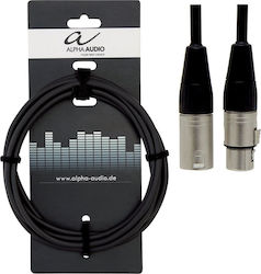 Alpha Audio 190.545 XLR male to XLR female 3m Cable (190.545)