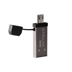 Patriot Stellar 32GB USB 3.0 Stick με σύνδεση USB-A & micro USB-B Γκρι