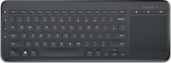 Microsoft All-in-One Media Keyboard Wireless Keyboard with Touchpad with Greek Layout