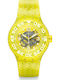 Swatch Swatch Men's Watch 44mm Battery with Rubber Strap Lemon Profond