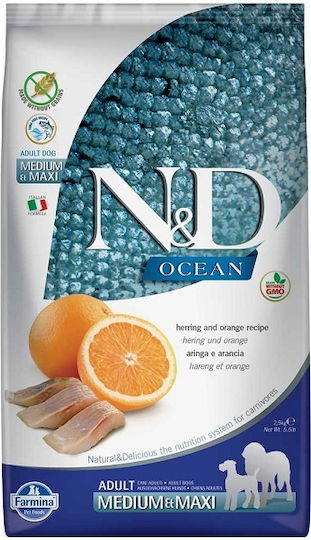 Farmina N&D Grain Free 12kg Trockenfutter ohne Getreide für erwachsene Hunde mit Fisch