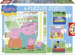 Kids Puzzle Progressive Peppa for 3++ Years 43pcs Educa