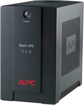 APC Back-UPS 500 Line-Interactive 500VA 300W με 4 IEC Πρίζες