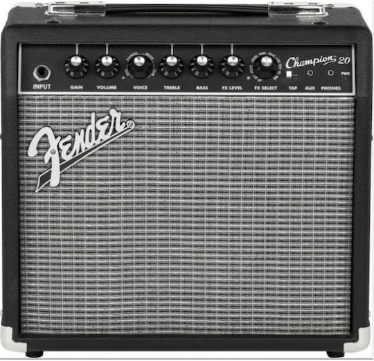 Fender Champion 20 Combo Amplifier for Electric Guitar 1 x 8" 20W Black 2330206900