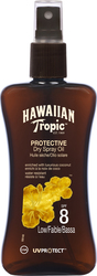 Hawaiian Tropic Protective Dry Oil Αδιάβροχη Αντηλιακή Λοσιόν για το Σώμα SPF8 σε Spray 200ml