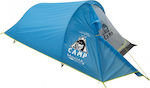 Camp Minima 2 SL Campingzelt Klettern Blau mit Doppeltuch 3 Jahreszeiten für 2 Personen Wasserdicht 2000mm 135x300x100cm