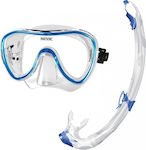 Seac Salina Set Μάσκα Θαλάσσης με Αναπνευστήρα Μπλε