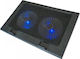 Cooling Pad για Laptop έως 17.3" με 2 Ανεμιστήρες και Φωτισμό (BJB-668)