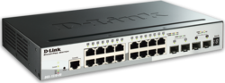 D-Link DGS-1510-20 Negestionat L2 Switch cu 16 Porturi Gigabit (1Gbps) Ethernet și 4 Porturi SFP