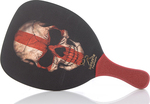 My Morseto Fashion Skull Beach Racket Black 400gr with Straight Handle Red