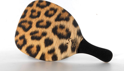 My Morseto Fashion Leopard Beach Racket Red 400gr with Straight Handle Black