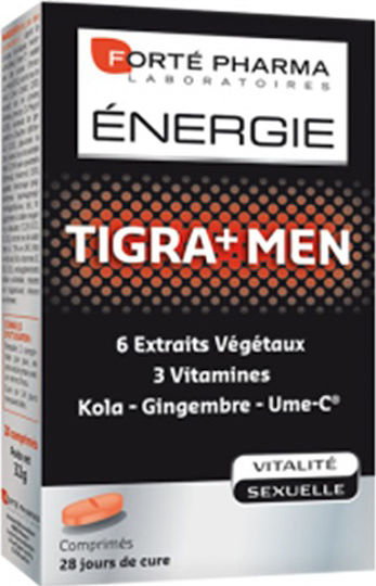 Forte Pharma Energie Tigra + Men Supplement For Libido And Testosterone Boost 28 Tablets
