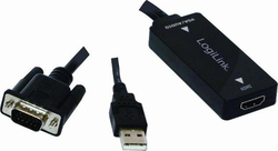 LogiLink CV0060 USB-A / VGA Masculin În HDMI Feminin
