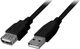 VCOM USB 2.0 Cablu USB-A - USB-A female Negru 1.5m CU202-B-1.5