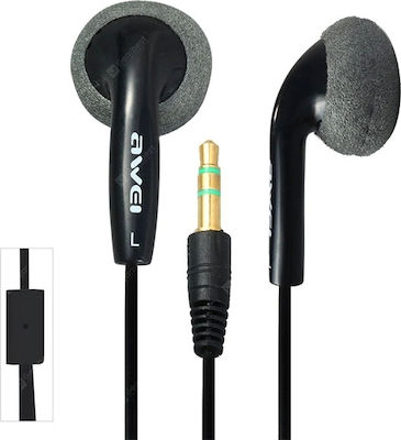 Awei ES10 Earbuds Handsfree with 3.5mm Connector Black