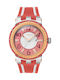 Vogue Watch with Orange Rubber Strap