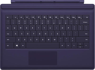 Microsoft Surface Pro 3 Type Cover Kabellos Tastatur mit Touchpad für Tablet Englisch UK Lila