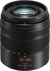 Panasonic Crop Φωτογραφικός Φακός Lumix G Vario 45-150mm f/4-5.6 ASPH Mega OIS Standard Zoom για Micro Four Thirds (MFT) Mount Black