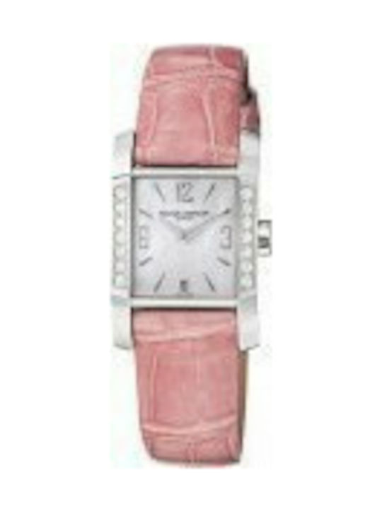 Baume & Mercier Watch with Pink Leather Strap MOA08667
