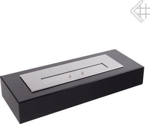 Kratki India Max Tuv Indoor Floor Bioethanol Fireplace Black 67x27.4x10cm
