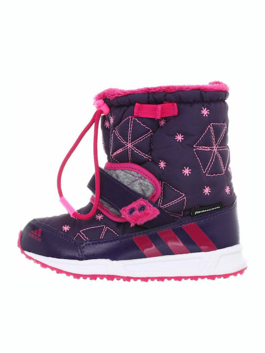 Zambat Kids Snow Boots with Laces Purple