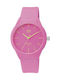 Q&Q Watch with Pink Rubber Strap