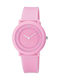 Q&Q Watch with Pink Rubber Strap VQ94J009