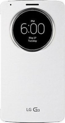 LG Synthetic Leather Book White (LG G3)