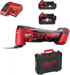 Milwaukee M18 BMT-421C Electric Oscillating Multi Tool 18V 2x4Ah with Speed Control 4933446210