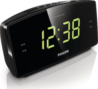 Philips Επιτραπέζιο Ψηφιακό Ρολόι με Ξυπνητήρι & Ραδιόφωνο AJ3400/12