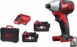 Milwaukee M18 BID-402C Παλμικό Κατσαβίδι Μπαταρίας 18V 2x4Ah