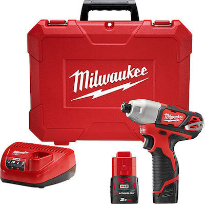 Milwaukee M12 BID-202C Παλμικό Κατσαβίδι Μπαταρίας 12V 2x2Ah