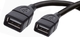 USB 2.0 Cablu USB-A female - USB-A female Negru 1.5m