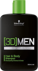 Schwarzkopf New [3D]MEN hair & Body Shampoo 250ml