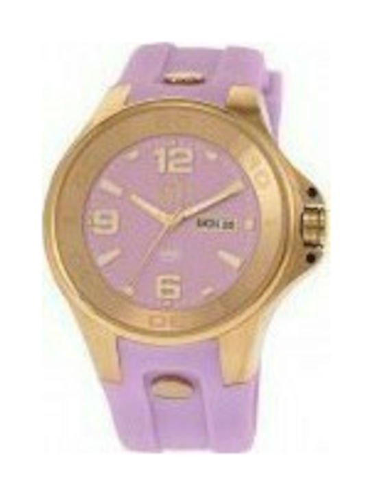 Visetti Watch with Pink / Pink Rubber Strap