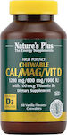 Nature's Plus Cal/Mag/Vit D3 with Vitamin K2 60 μασώμενες ταμπλέτες Σοκολάτα
