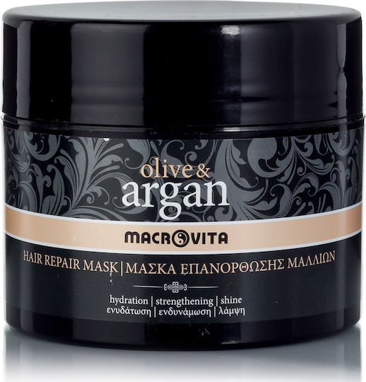 Macrovita Argan & Olive Hair Mask for Repairing 200ml