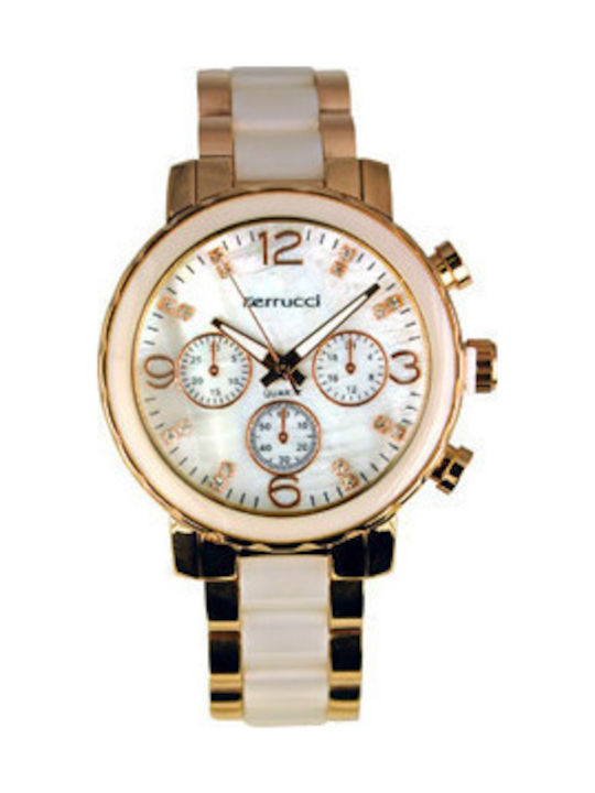 Ferrucci Watch with White Rubber Strap