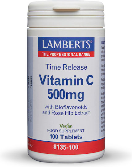 Lamberts Vitamin C Time Витамин за Кожата & Антиоксидантно действие 500мг 100 Таблетки