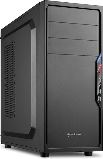 Sharkoon VS4-V Midi Tower Κουτί Υπολογιστή Μαύρο