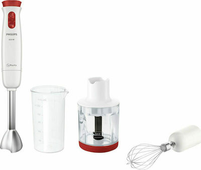 Philips Daily Collection Hand Blender with Stainless Rod 650W White