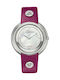 Versace Watch with Leather Strap Pink VA7020013