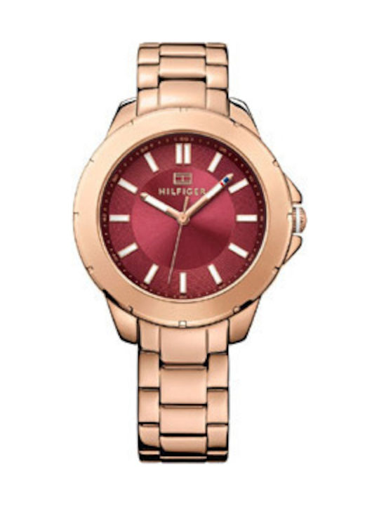Tommy Hilfiger Watch with Pink Gold Metal Bracelet