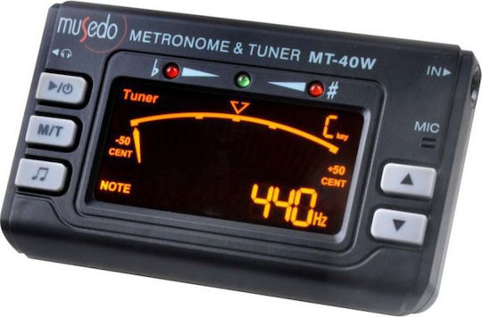 Musedo Tuner / Metronom MT-40 în Culoare Negru