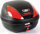 Givi Monolock Motorrad-Topcase mit roten Reflek...