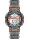 Jaga Digital Herrenuhr Chronograph Batterie mit Orange Kautschukarmband