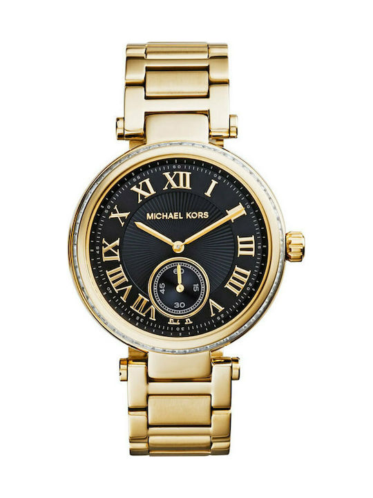 Michael Kors Skylar Γυναικείο Ρολόι 40mm Μπαταρίας με Χρυσό Μεταλλικό Μπρασελέ