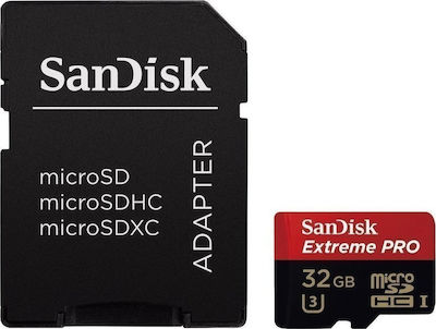 Sandisk microSDHC U3 UHS-I 95MB/s με αντάπτορα